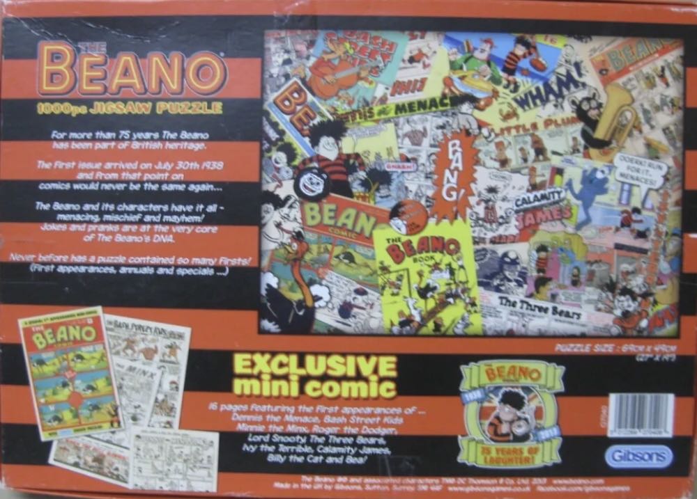 Beano The Dandy III - Gibsons puzzle collectible [Barcode 1022569070408] - Main Image 4