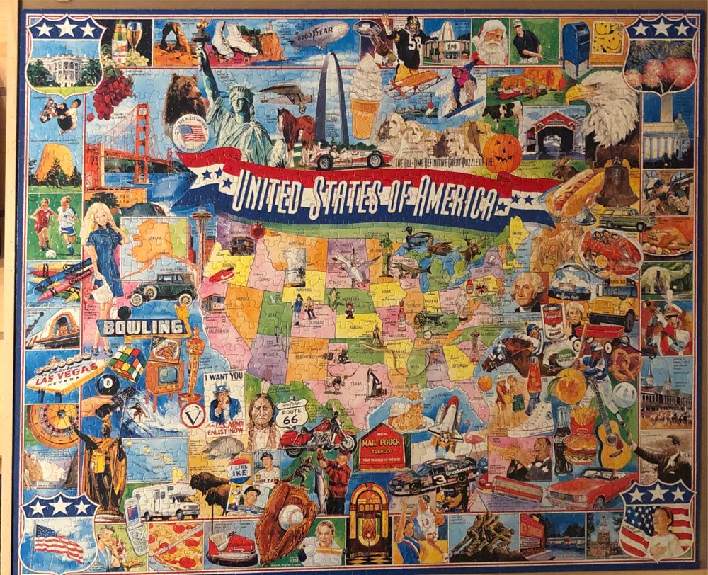 ZZ - United States Of America (DONATED) - White Mountain puzzle collectible [Barcode 724819249152] - Main Image 2