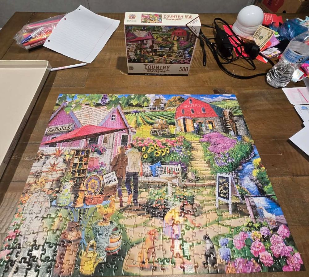 Stone Mill Vineyards ❌ (-1) - MasterPieces puzzle collectible [Barcode 705988323553] - Main Image 3