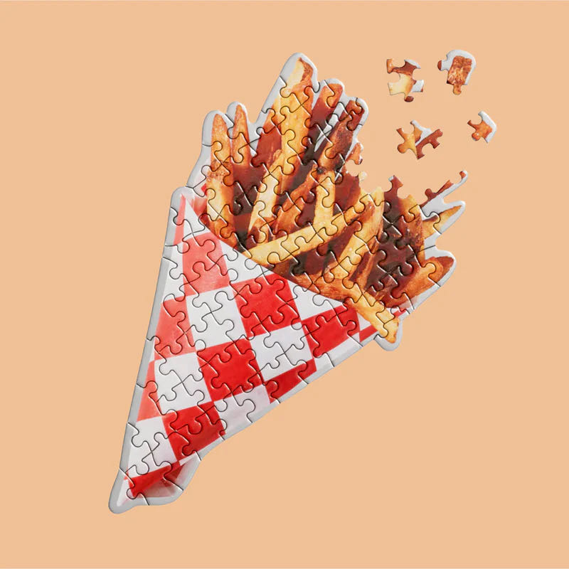 Little Puzzle Thing: French Fries - Areaware puzzle collectible [Barcode 708389996944] - Main Image 2