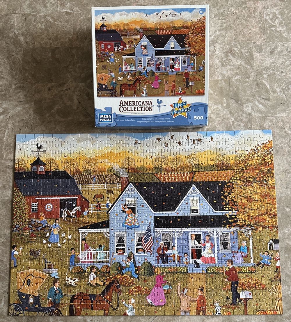 Thanksgiving Eve - Mega Puzzles puzzle collectible [Barcode 072348505486] - Main Image 2