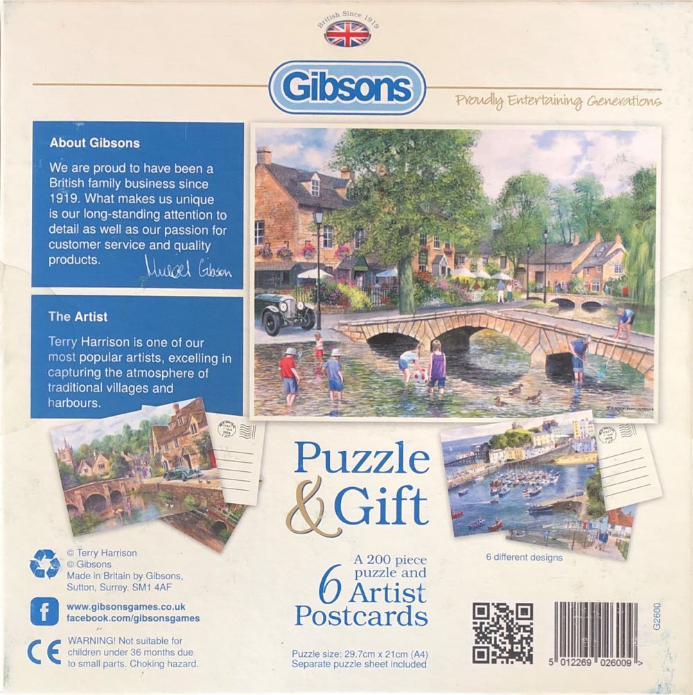 Bourton On The Water 🟦 - Gibsons puzzle collectible [Barcode 5012269026009] - Main Image 3