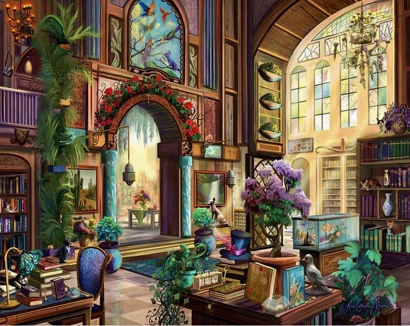 Botanical Library - White Mountain puzzle collectible [Barcode 724819266623] - Main Image 2