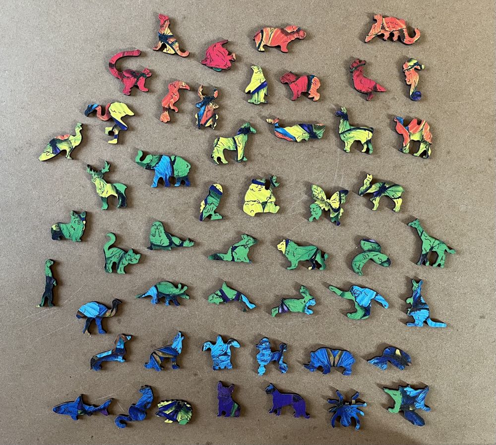 Rainbow Butterflies - Trefl Wood Craft puzzle collectible [Barcode 5900511201598] - Main Image 4