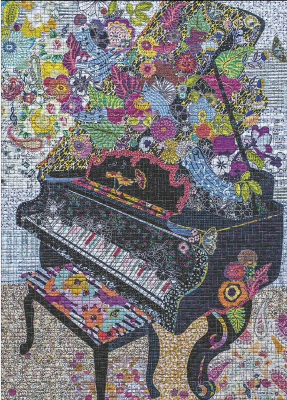 Quilt Art: Sewn Piano - Heye Puzzle puzzle collectible [Barcode 4001689300265] - Main Image 2