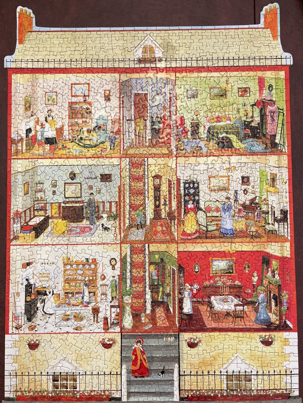 Victorian Doll House - Bits & Pieces puzzle collectible [Barcode 704812465650] - Main Image 2