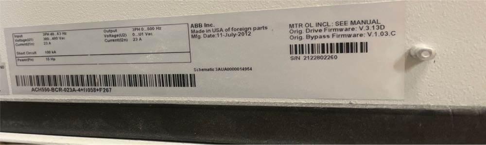 ABB-550 15 HP 460V  puzzle collectible - Main Image 2