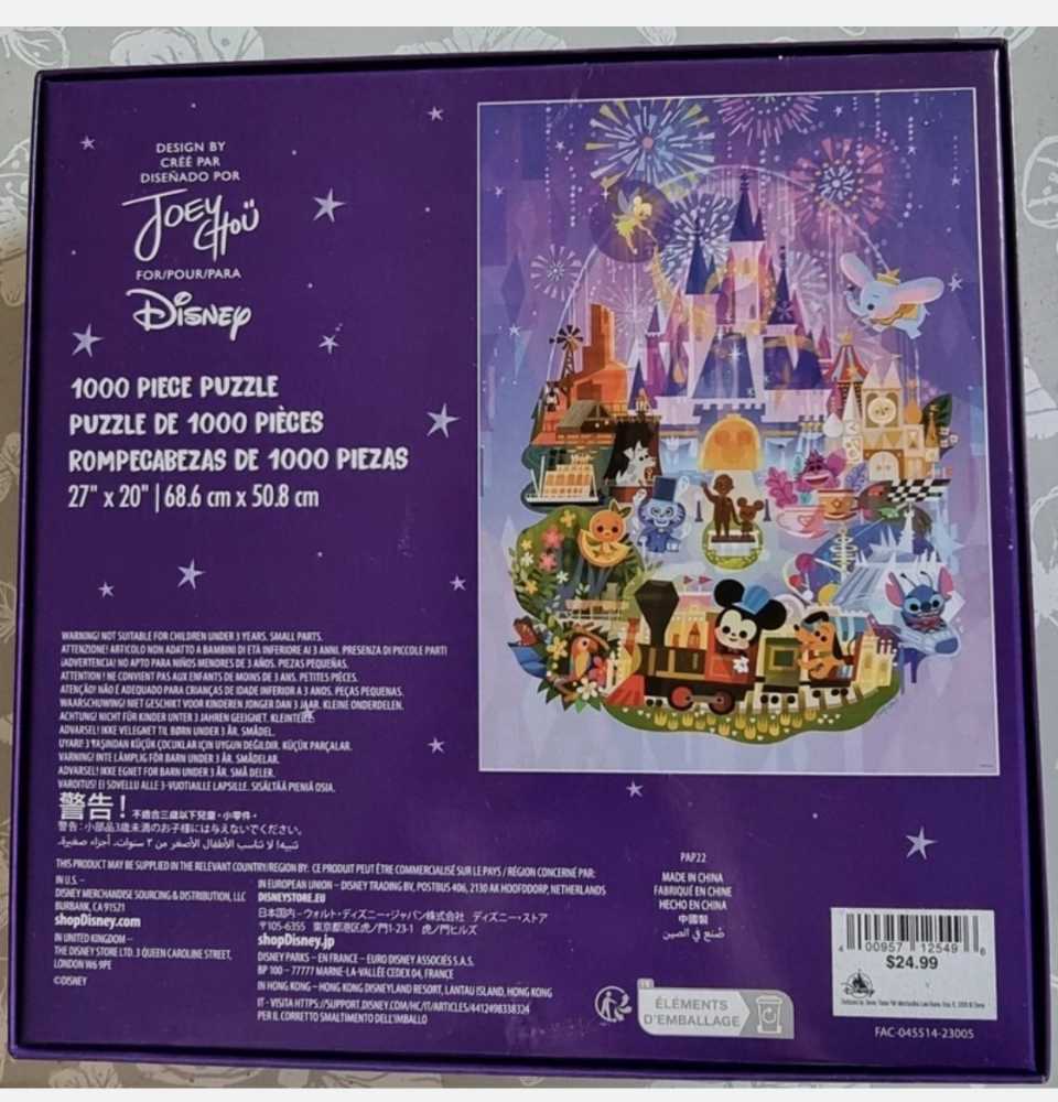Disney Parks Puzzle By Joey Chou  - Disney Parks Signature Puzzle puzzle collectible [Barcode 461044241581] - Main Image 2