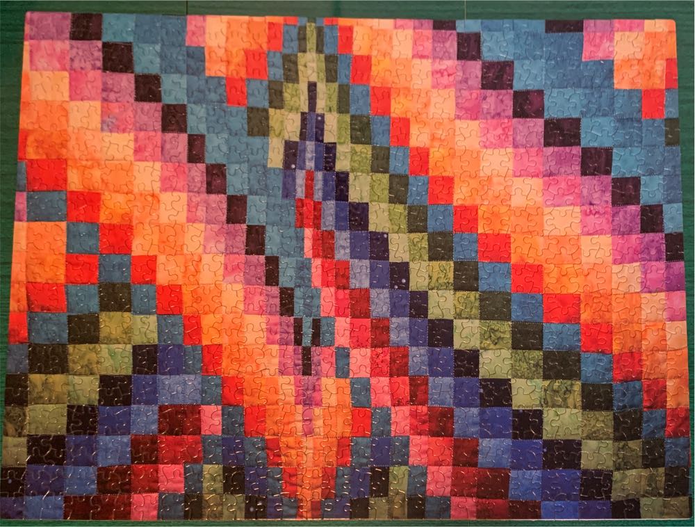 Handmade Quilt In Bright Colours - KI Puzzles puzzle collectible [Barcode 773392026292] - Main Image 2