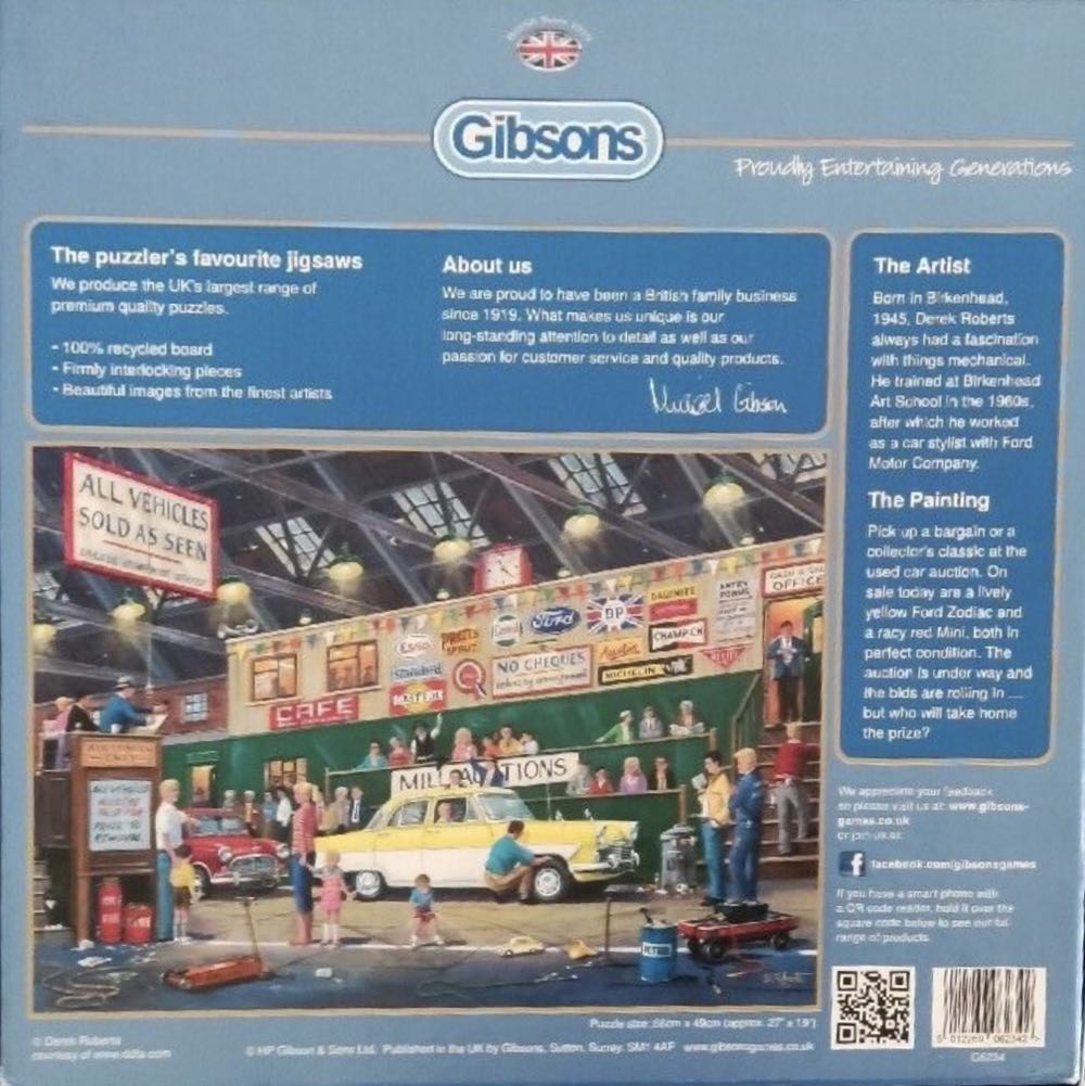 Going Once, Going Twice - Gibsons puzzle collectible [Barcode 5012269062342] - Main Image 4