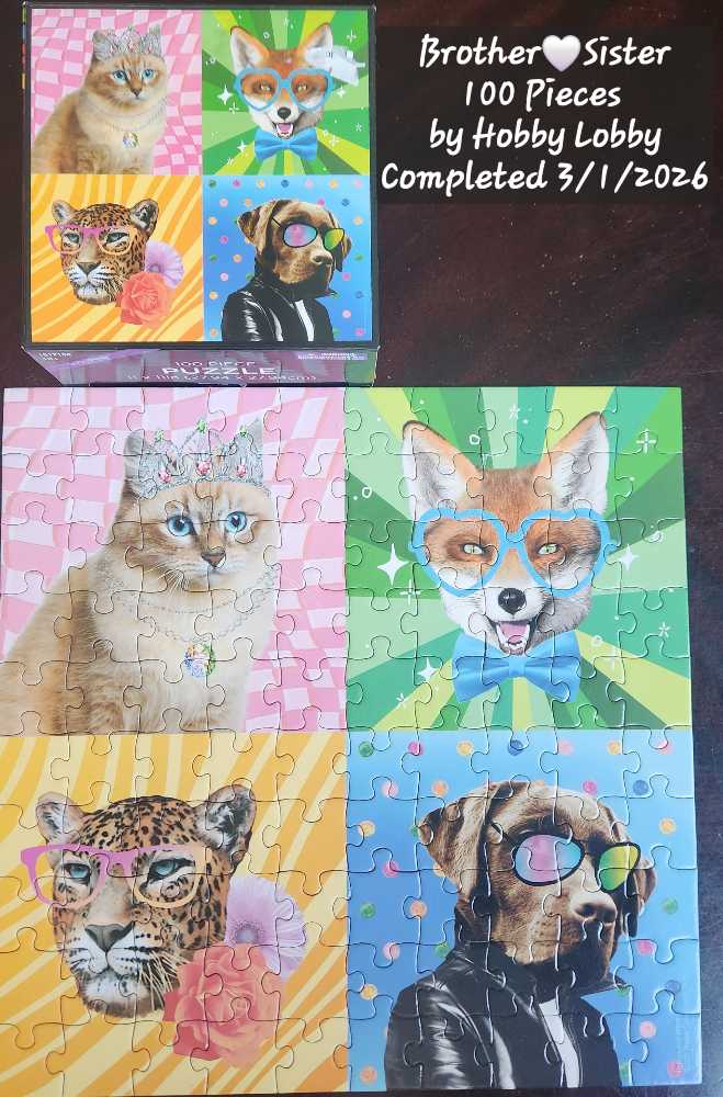 Brother 🤍Sister  - brother💚sister puzzle collectible - Main Image 2