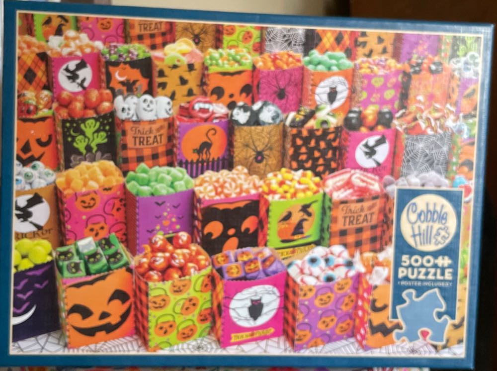 Halloween Treats - Cobble Hill puzzle collectible [Barcode 625012450041] - Main Image 2
