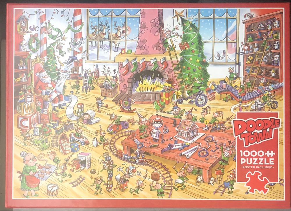 Elves At Work - Doodletown - Cobble Hill puzzle collectible [Barcode 625012445078] - Main Image 3
