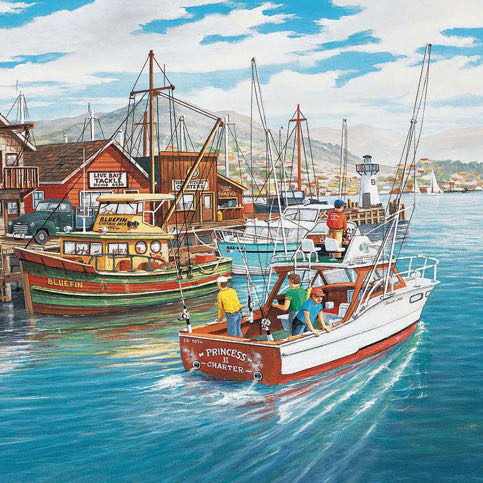 SOLD Bits And Pieces 500 Piece Jigsaw Puzzle For Adults 18” X 24” Cool Campers 500 Pc Nature Animals Bears Camping Forest River Jigsaw By Artist Kathy Bambeck