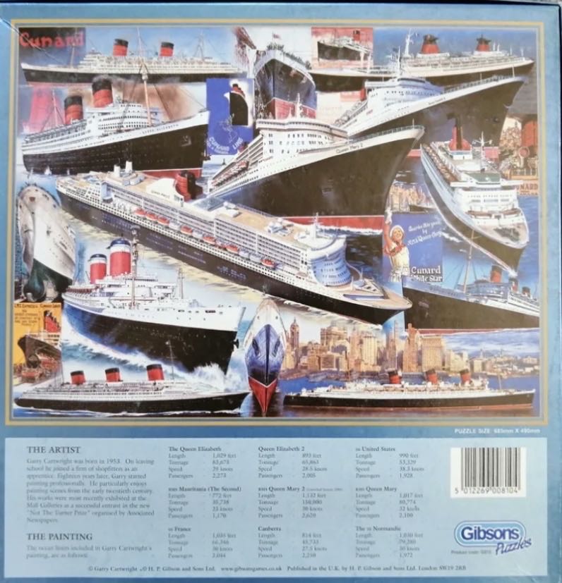 The Oceans Great - Gibsons puzzle collectible [Barcode 5012269008104] - Main Image 3