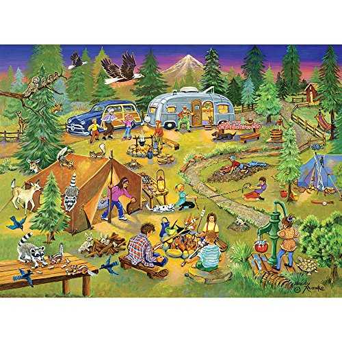 Kids Halloween Puzzle Chaos At Zombieland 500 Piece Jigsaw Puzzle Funny Jigsaw Puzzles Comical Cartoon Puzzles For Kids