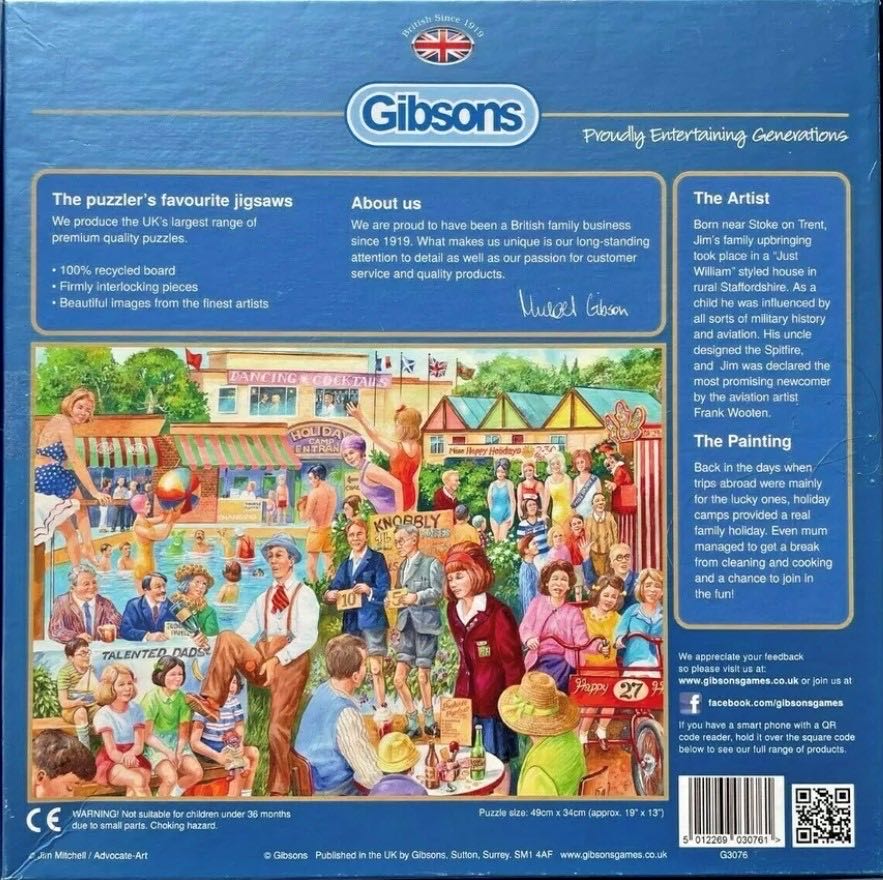 Knobbly Knees - Gibsons puzzle collectible [Barcode 5012269030761] - Main Image 4