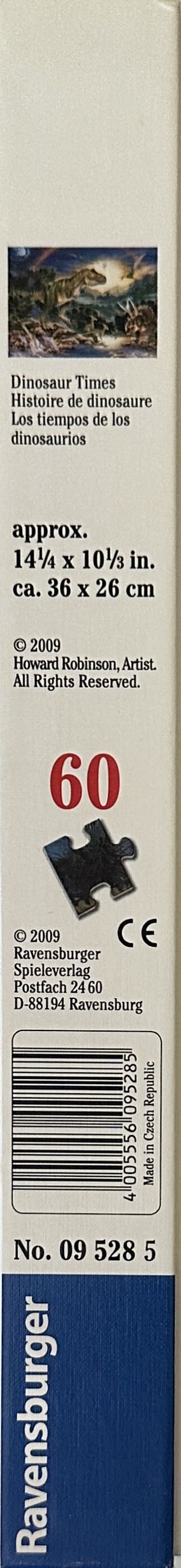 Dinosaur Times (SOLD) - Ravensburger puzzle collectible [Barcode 4005556095285] - Main Image 2