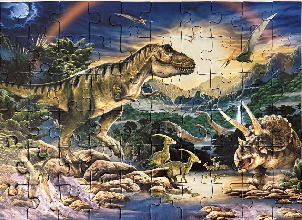 Dinosaur Times (SOLD) - Ravensburger puzzle collectible [Barcode 4005556095285] - Main Image 4