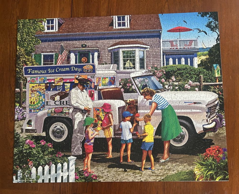 Ice Cream Truck - White Mountain puzzle collectible [Barcode 724819261390] - Main Image 3