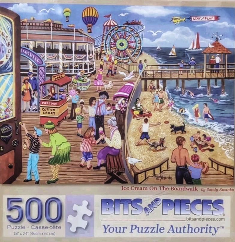 Ice Cream On The Boardwalk - Bits And Pieces puzzle collectible - Main Image 2
