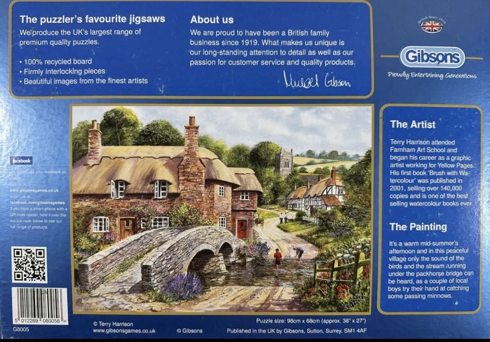 Packhorse Bridge - Gibsons puzzle collectible [Barcode 5012269080056] - Main Image 4