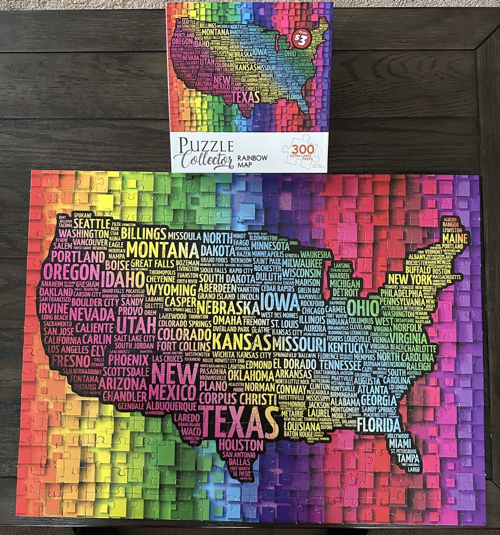Rainbow Map - Rose Art puzzle collectible [Barcode 4895145438803] - Main Image 2