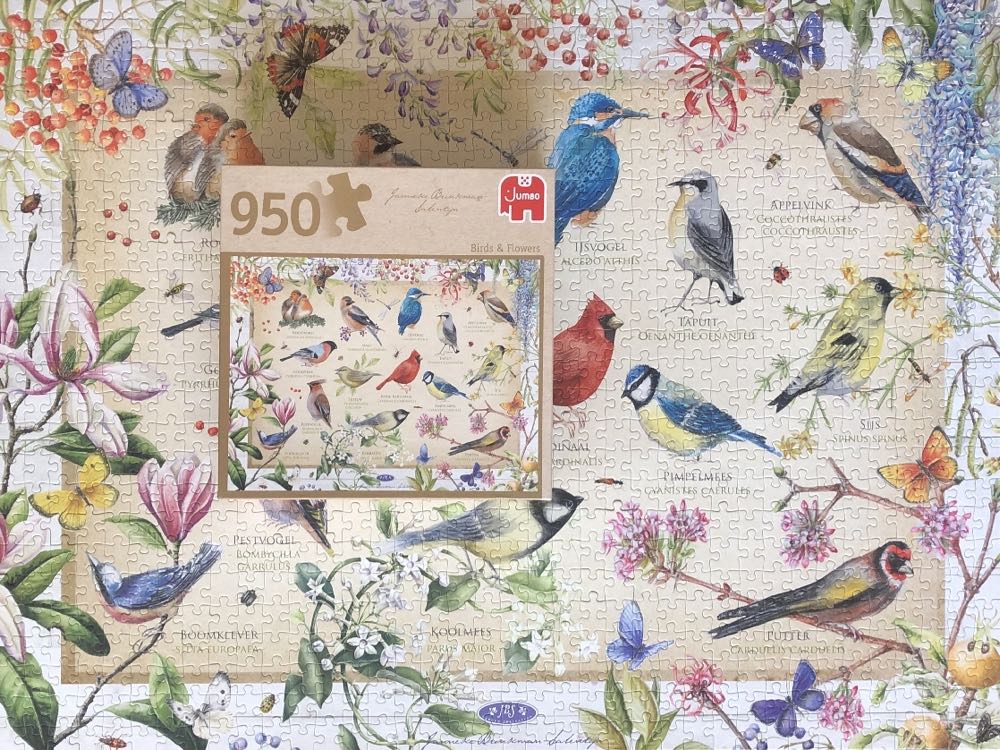 Birds & Flowers 🟦 - Jumbo puzzle collectible [Barcode 8710126821244] - Main Image 4