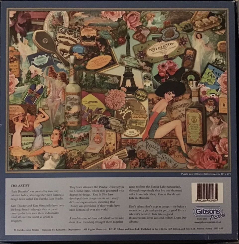 Paris Beauties - Gibsons puzzle collectible [Barcode 5012269005035] - Main Image 4