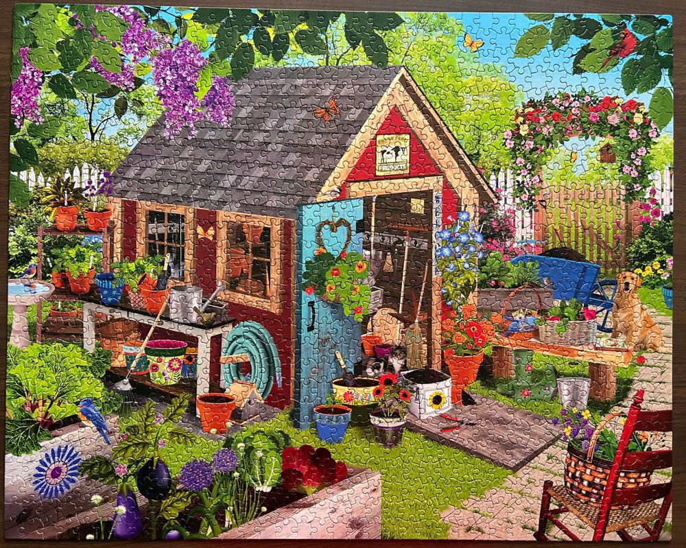 Potting Shed - Ceaco puzzle collectible [Barcode 021081320085] - Main Image 2