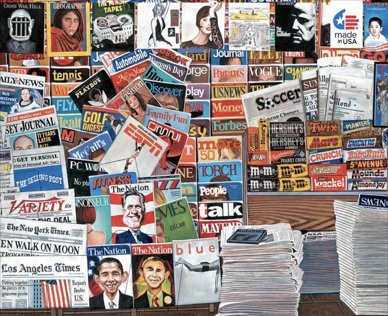 20-21st Century Newsstand - Ceaco puzzle collectible [Barcode 9781936011612] - Main Image 2