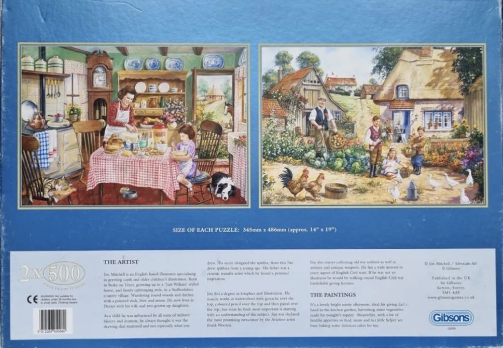 The Kitchen Garden (Cil Cilla Messenger) - Gibsons puzzle collectible [Barcode 5012269050080] - Main Image 2