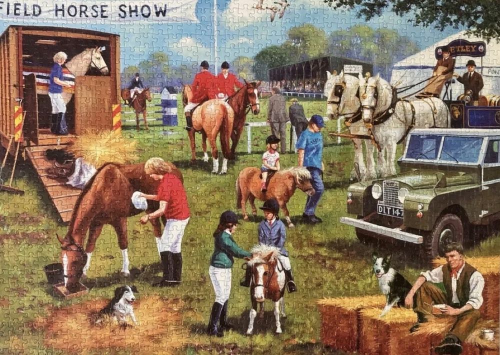 The Horse Show 🟦 - Gibsons puzzle collectible [Barcode 5012269004595] - Main Image 3
