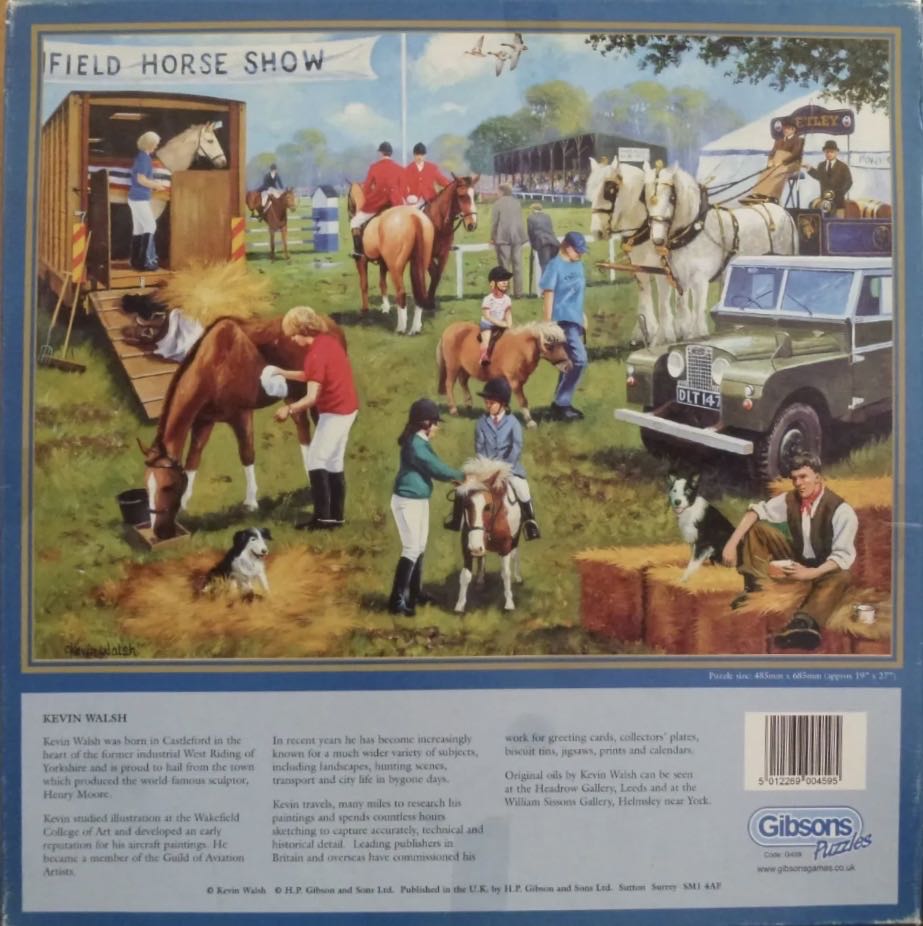 The Horse Show 🟦 - Gibsons puzzle collectible [Barcode 5012269004595] - Main Image 4
