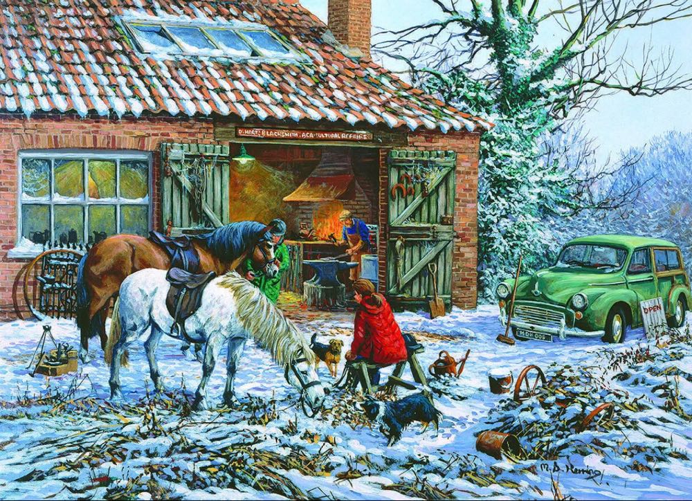 The Village Blacksmith - Gibsons puzzle collectible [Barcode 5012269060300] - Main Image 3