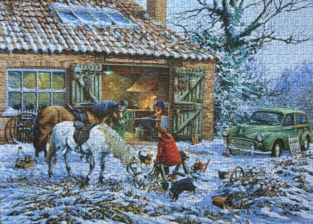 The Village Blacksmith - Gibsons puzzle collectible [Barcode 5012269060300] - Main Image 4