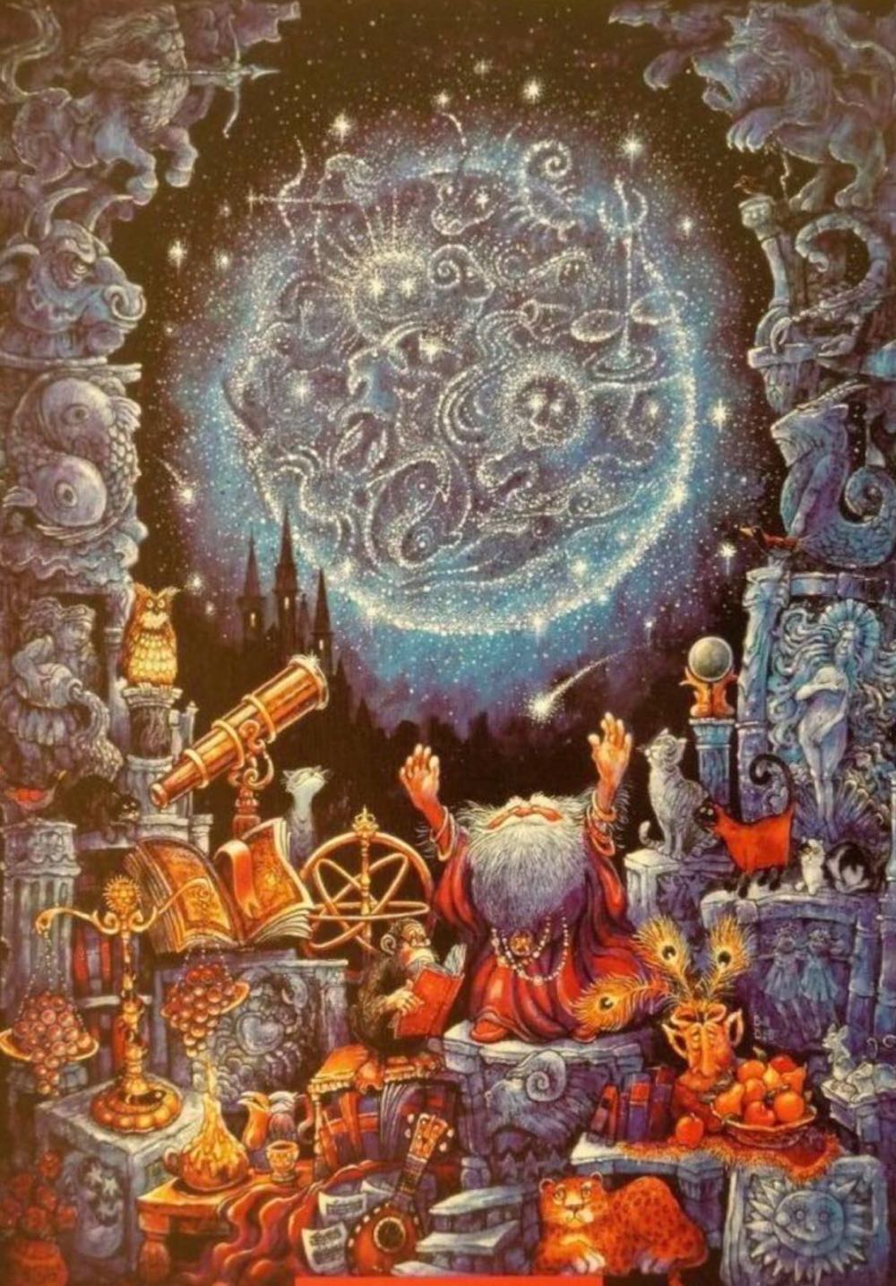 The Astrologer (Karli Maken) - Educa puzzle collectible [Barcode 8411349071088] - Main Image 3