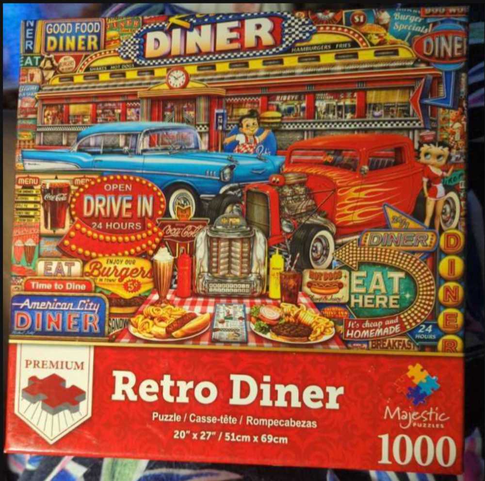 Retro Diner - Majestic puzzle collectible [Barcode 091683109944] - Main Image 2
