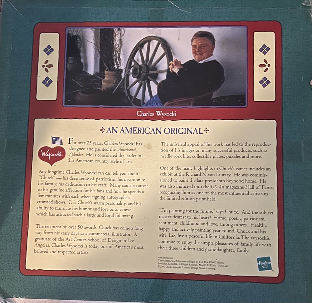 Home On The Farm - Milton Bradley puzzle collectible [Barcode 032244046797] - Main Image 2