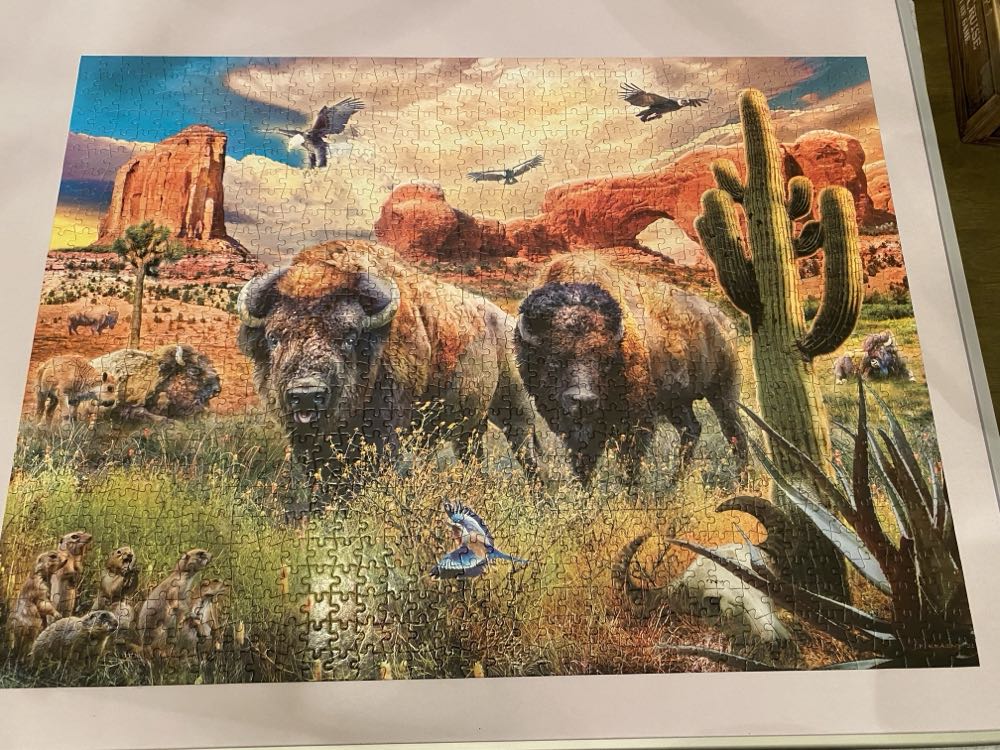 Bison Rangelands - Buffalo Games 🇺🇸 puzzle collectible [Barcode 079346120284] - Main Image 3