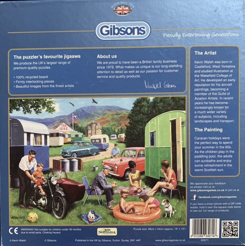 Touring The Highlands - Gibsons puzzle collectible [Barcode 5012269030716] - Main Image 2