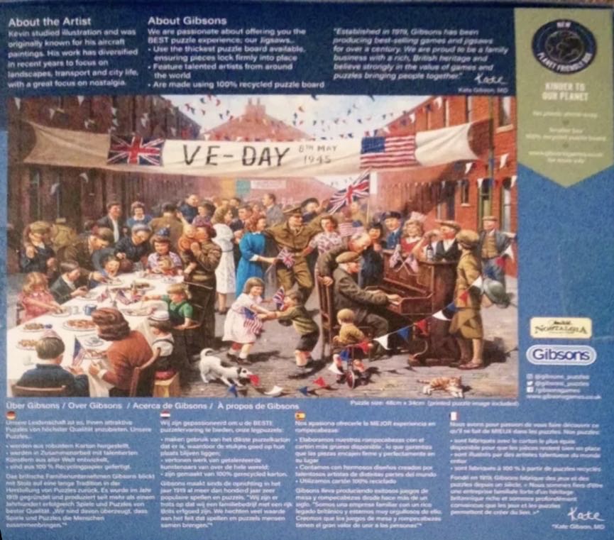 VE Day 500 - Gibsons puzzle collectible [Barcode 8784251699481] - Main Image 2