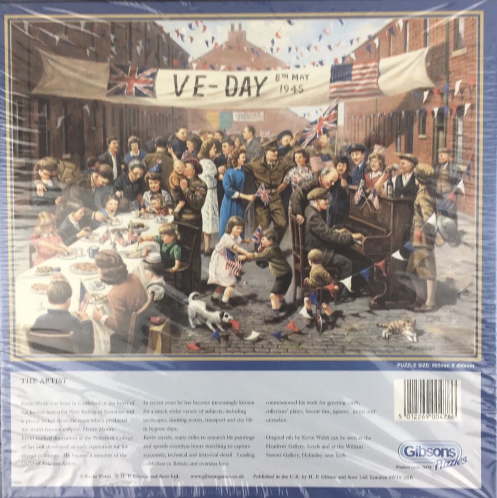 VE Day (1000) - Gibsons puzzle collectible [Barcode 5012269004786] - Main Image 2