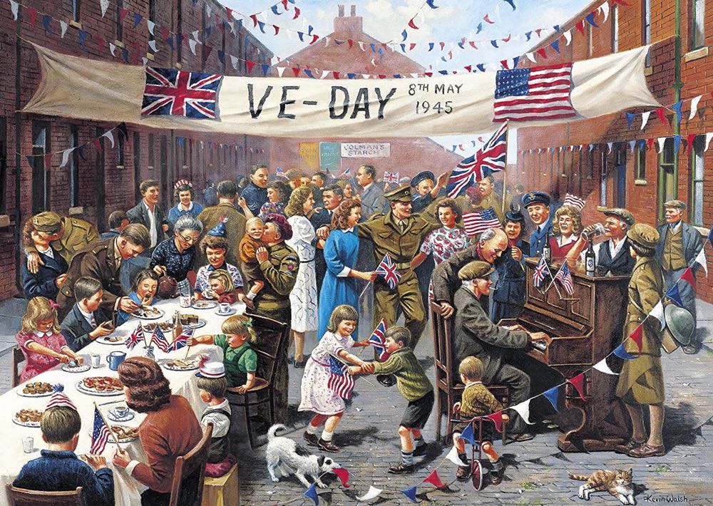 VE Day (1000) - Gibsons puzzle collectible [Barcode 5012269004786] - Main Image 3