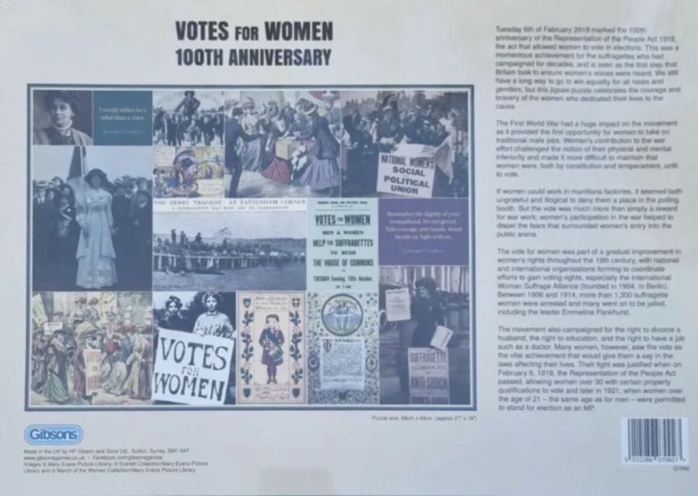 Votes For Women - Gibsons puzzle collectible - Main Image 3