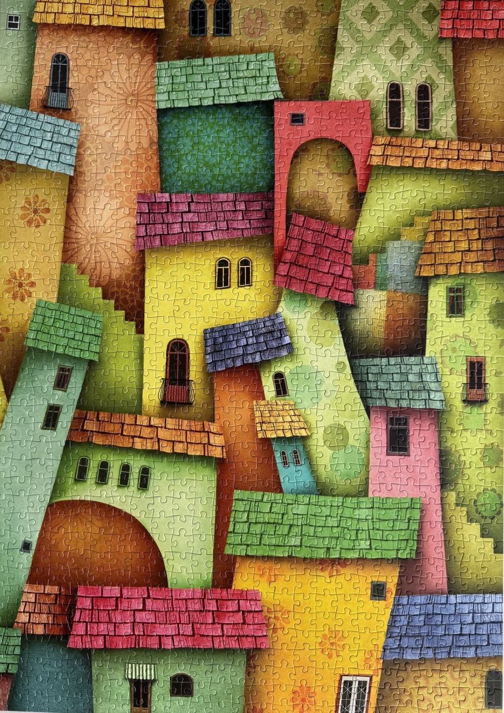 Joyful houses - Enjoy Puzzle puzzle collectible [Barcode 5949194016297] - Main Image 2