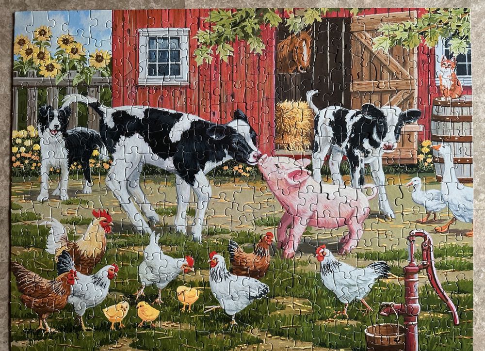 Meeting New Friends - SunsOut puzzle collectible [Barcode 796780304628] - Main Image 3