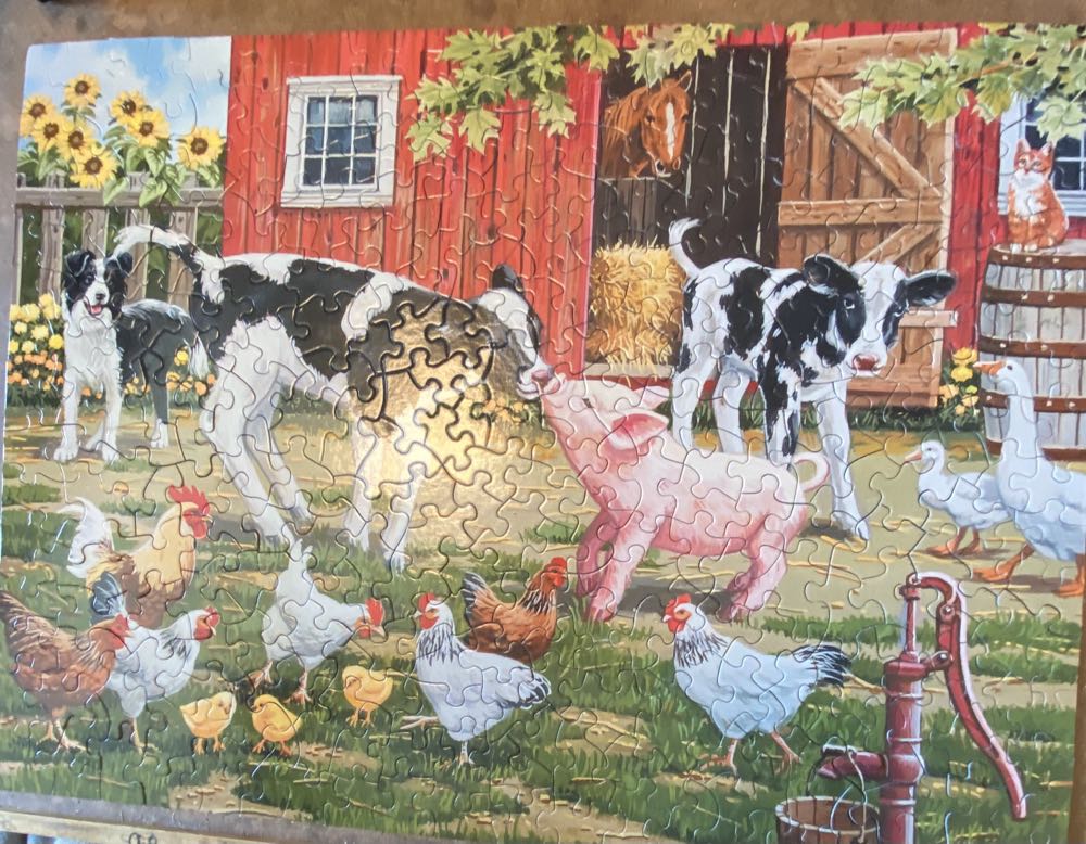 Meeting New Friends - SunsOut puzzle collectible [Barcode 796780304628] - Main Image 4