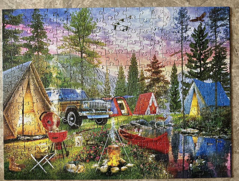 Moonlight Camping - MasterPieces puzzle collectible [Barcode 705988322228] - Main Image 3