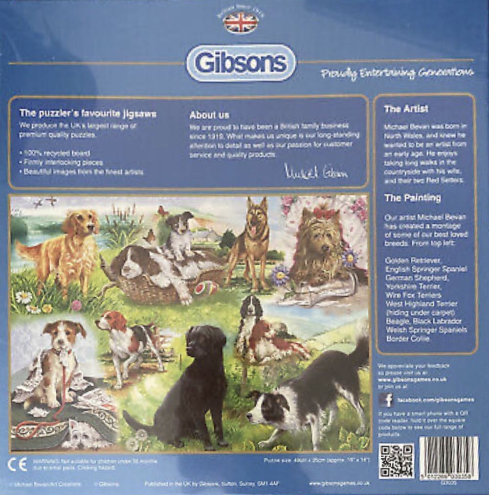 Wagging Tails - Gibsons puzzle collectible [Barcode 5012269030358] - Main Image 2